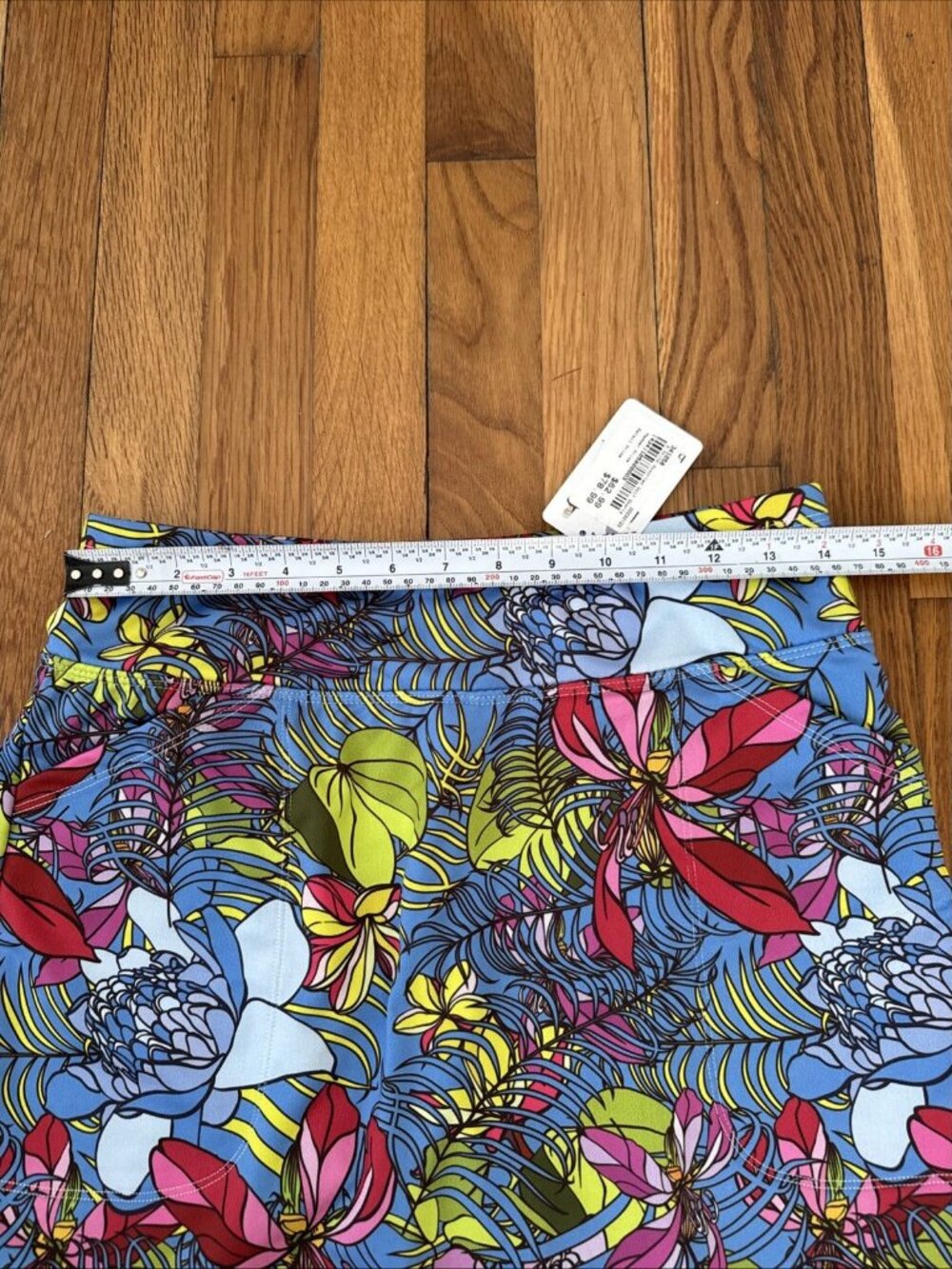 B Skinz Skort Tropical Vibrant Print Golf Tennis Pickleball Skirt Size S - Picture 5 of 8